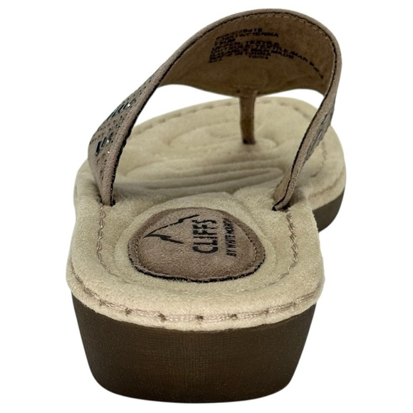 Cliffs by White Mountain Cienna Studded Womens Thong Sandals Size 7.5M - Picture 4 of 11